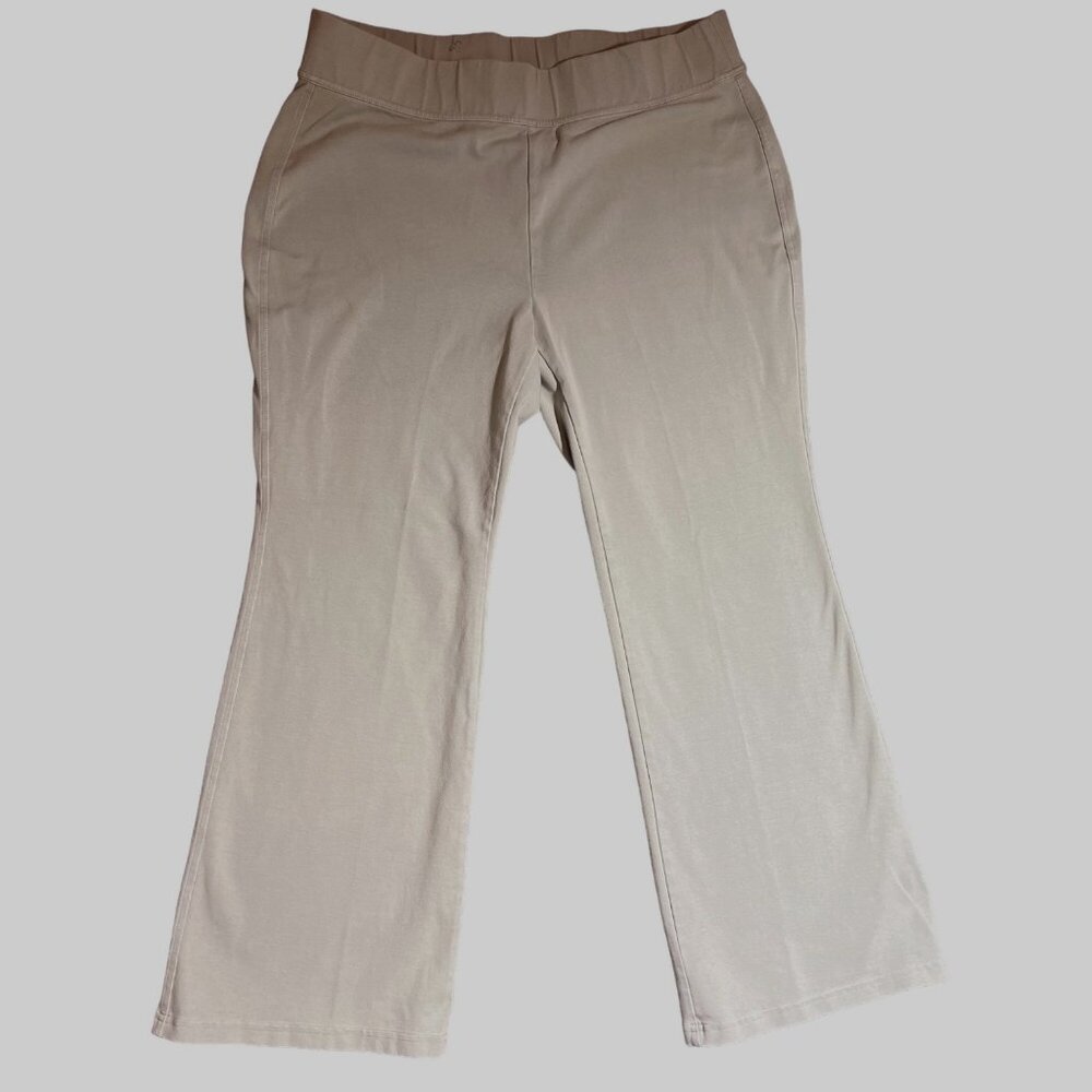 Lands End Wide Leg Pull On Pants Starfish Flare Leg Pant Green Size XL